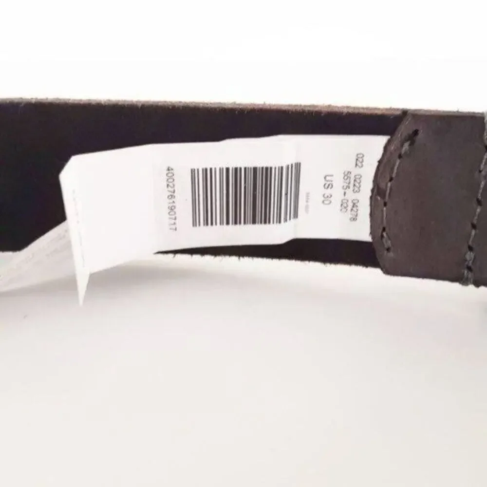 American Eagle Brown Genuine Leather Distressed Belt Size 30 With Silver Buckle